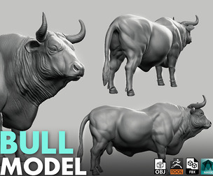 Bull - Topology + UV Map