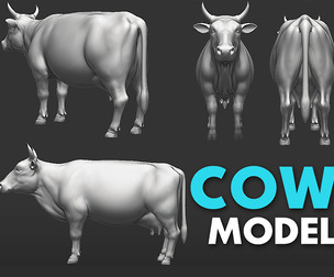 Cow - Topology + UV Map