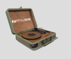 Vintage Green Muse MT-201 WG Turntable