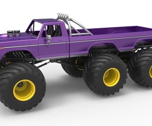 Monster Truck 6x6 concept Version 2 Scale 1:25