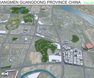 Jiangmen Guangdong Province China 50km