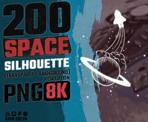200 space silhouette png8k Space, Astronaut, NASA
