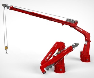 4-ton manipulator crane with articulated boom