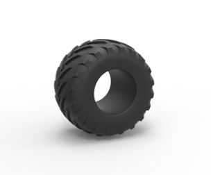 Monster Jam tire 29 Scale 1:25