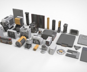 sci-fi Architecture kitbash 44