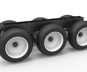 Chassis of 6x6 Monster Truck Version 3 Scale 1:25