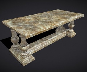 Long Marble Table