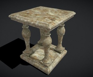 Square Marble Table
