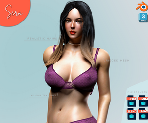 Realistic Beautiful Girl Character - Sera