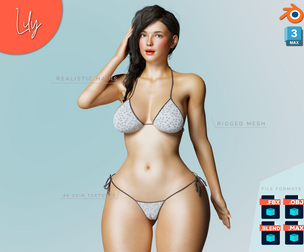Beautiful Woman Realistic Character - Lily
