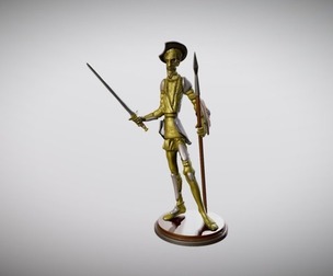 Statue of Don Quixote for 3D printing