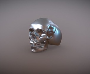 Skull Ring for 3d print