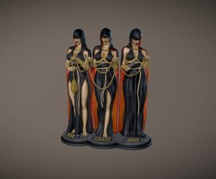 The Norns statue