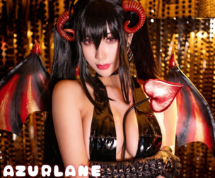 AzurLane Taihou Dangerous Devil HaneAme Cosplay