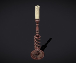 Elegant Spiral Candle