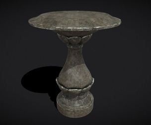 Garden Floral Round Pedestal