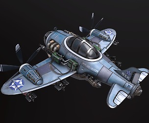 Cartoon FCR airplanes