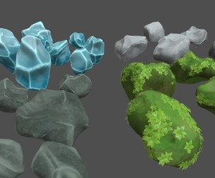 Stylized Rock for Cartoon