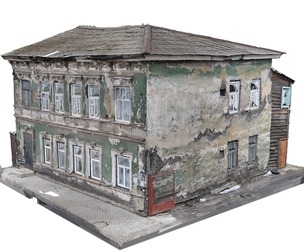 Two-story wooden mansion
