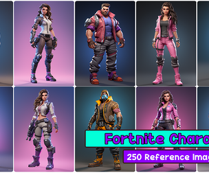 Fortnite Character / 250 Reference Images / 4k