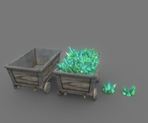 Cartoon Mining Cart