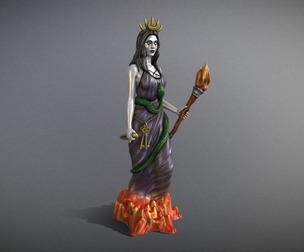 Hecate Goddess Statue for 3D print