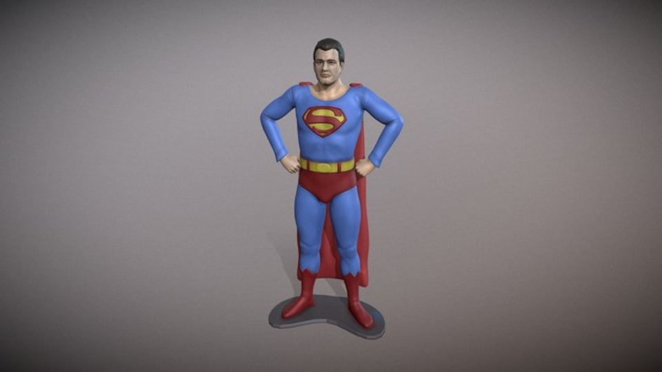 Superman George Reeves Figure 3D pintable