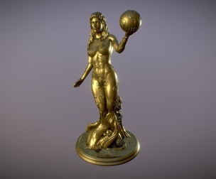 Earth Gaia Statue Greek Myth Goddess