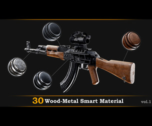 30 Wood-Metal Smart Material Vol.1 + FREE TUTORIAL