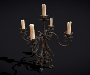 Classic Iron Candelabra