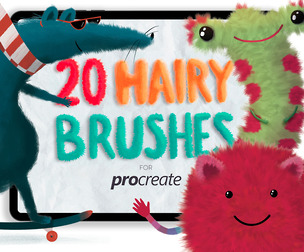 Hairy Brushes for Procreate