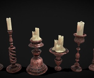 Elegant Candles and Holders