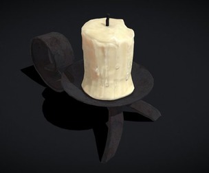 Simple Iron Chamberstick