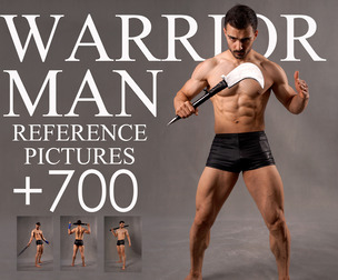 700+ Warrior Man Reference photo pack