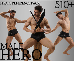 510+ Male Hero Photo Reference Pack