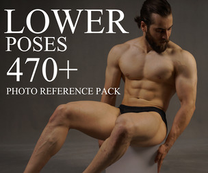 470+ Lower Poses Photo Reference Pack