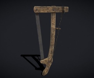 Antique Wooden Bow Saw
