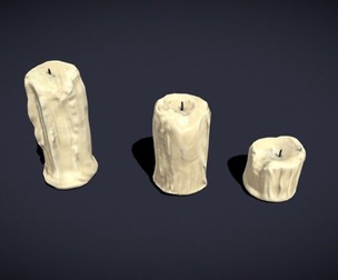 Old Melted Candles