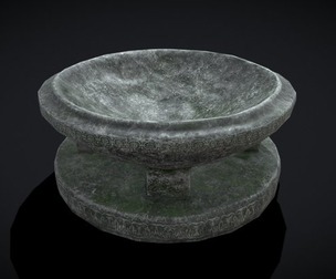 Medieval Stone Bird Bath