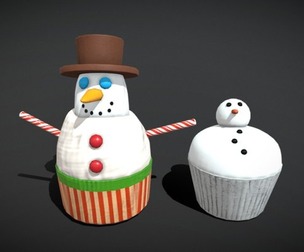Snowman Cupcakes