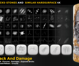 70 CRACK AND DAMAGES 4K ALPHA VOL 01