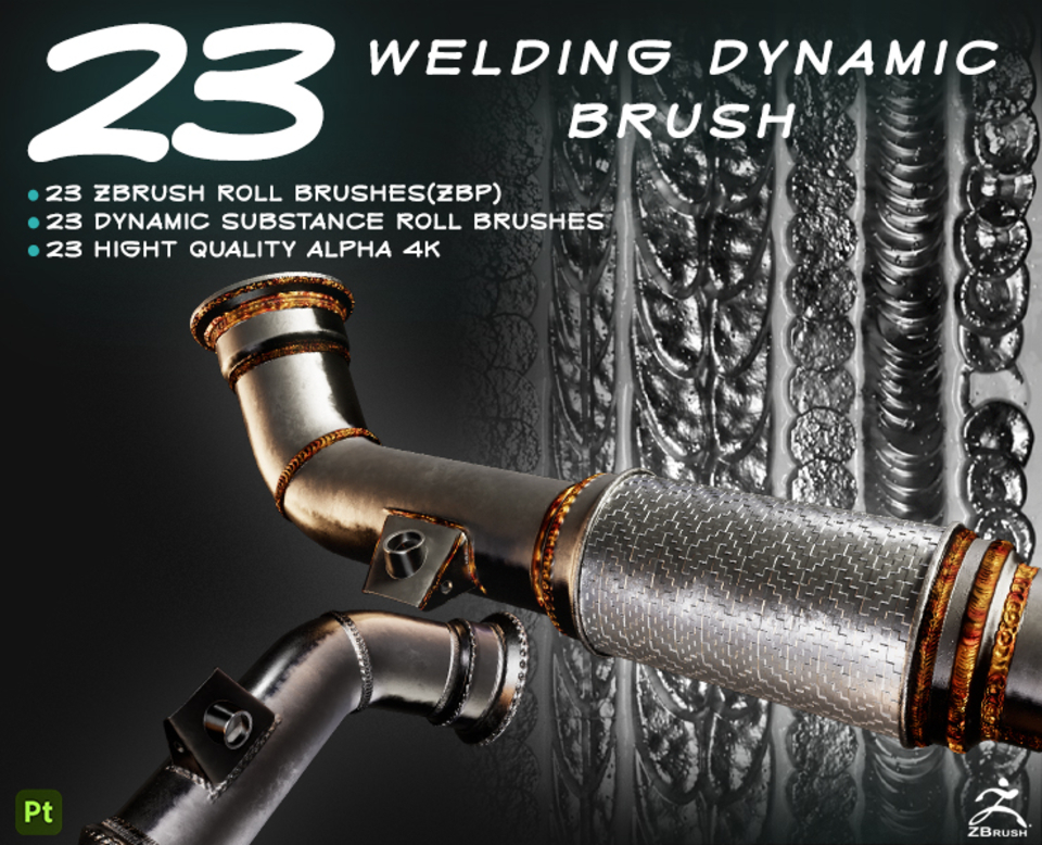 23 Welding Brush In ZbrushSubstance Painter