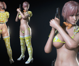 Honoka Cute Polkadot outfit - Re3Remake