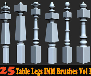 25 Table Legs IMM Brushes Vol 3