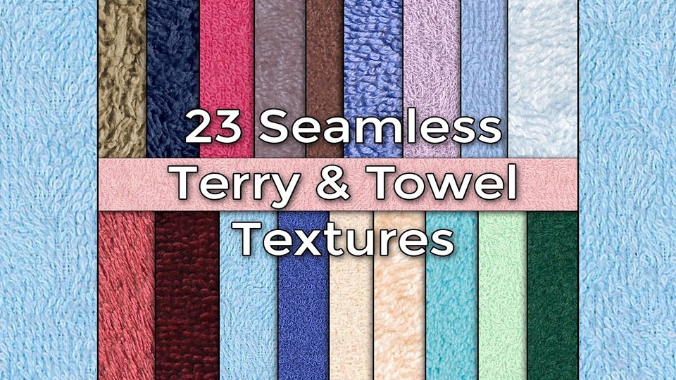 23 Realistic Seamless Towel Fabric Textures