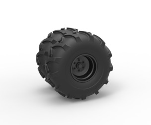 Offroad double wheel Scale 1:25