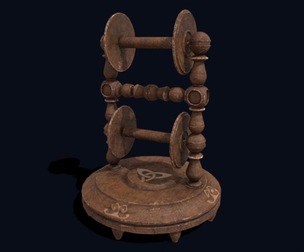 Elegant Scroll Holder