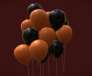 Balloons Black and Orange