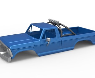 Shell of vintage Monster Truck V2 Scale 1:25