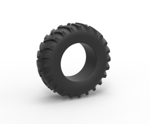 Tractor tire 17 Scale 1:25